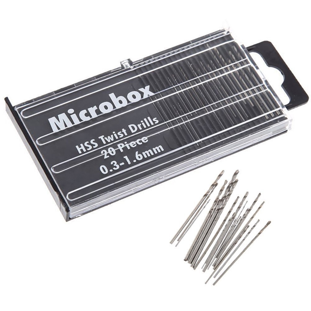 20Pcs Drill Bits For Precision - Electronics Repair Hobby ulasan dan harga