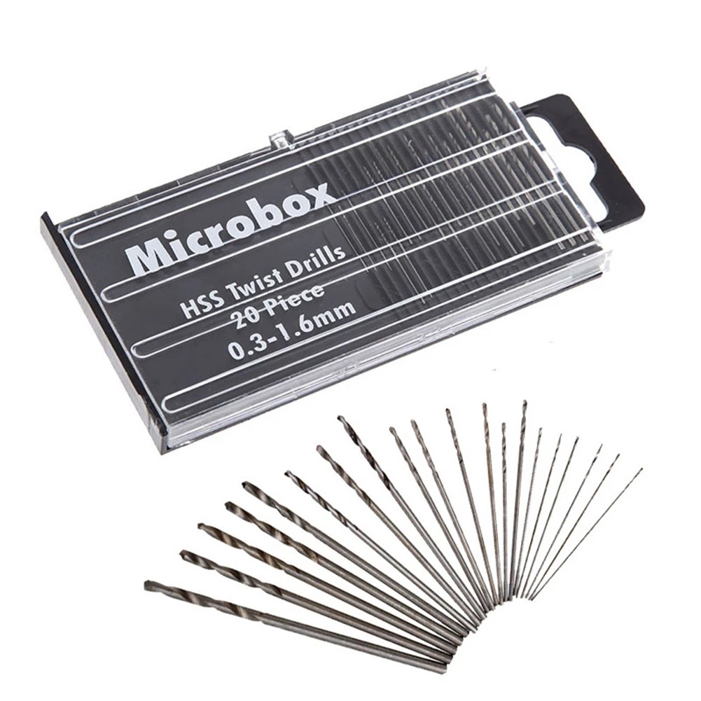 20Pcs Drill Bits For Precision - Electronics Repair Hobby ulasan dan harga